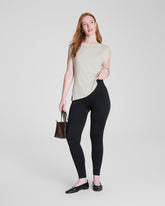 SPANXshapeâ„¢ Ribbed Knit Legging | Classic Black